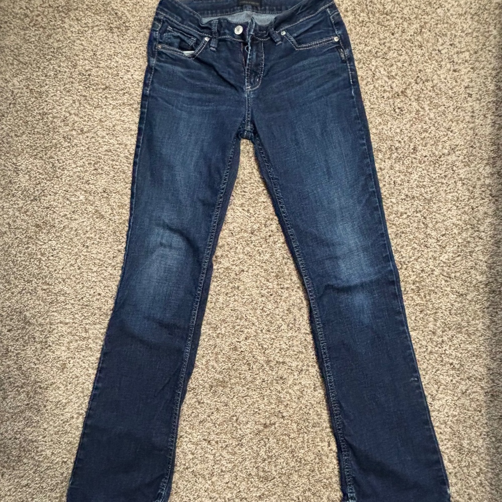 Silver Avery Slim Bootcut Jeans Women’s